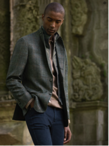 Fern Green plaid custom sport coat for a men's fall wardrobe